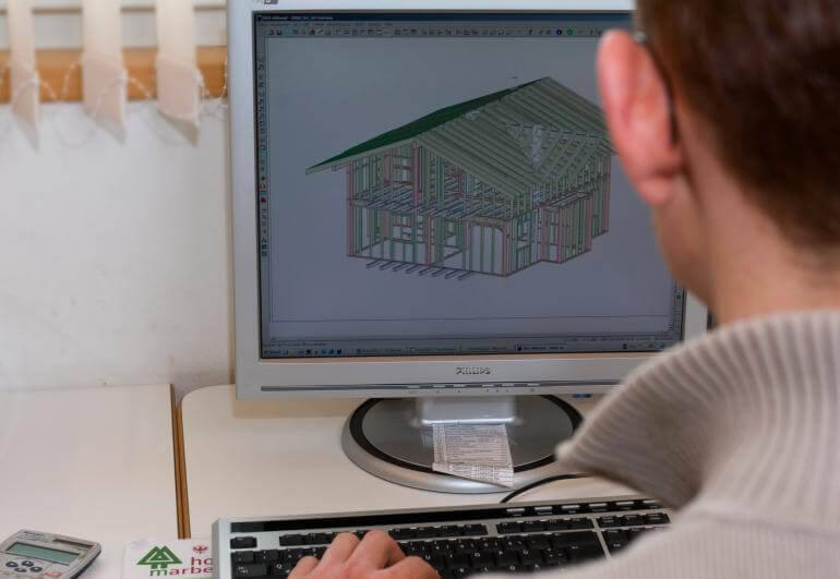 Holzingenieur Computer Cad Zeichnung