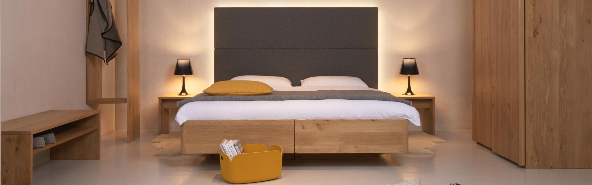 Gaderform Vollholz Bett Natur Gesundheit