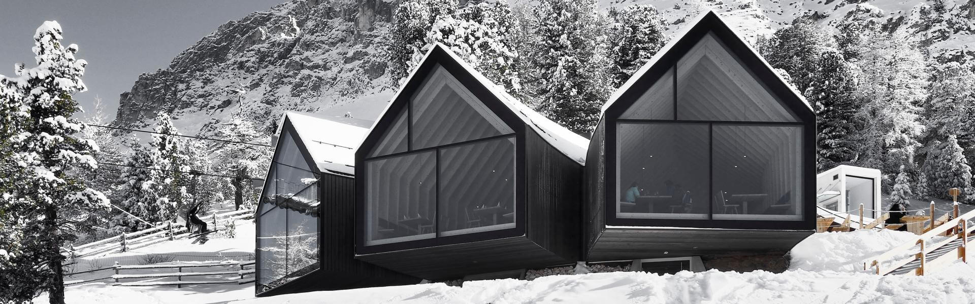 Lignoalp Oberholz Schutzhütte Holzbau Damiani