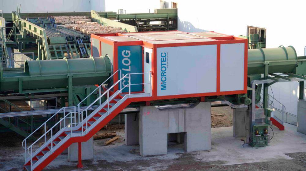 CT Log installation bei Holzindustrie Torgau, Deutschland CT Log Holz Südtirol